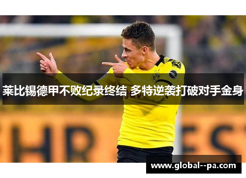 莱比锡德甲不败纪录终结 多特逆袭打破对手金身